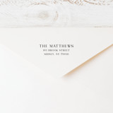 Simple 3-Line Address stamp | Wood Handle Stamp Address Stamps