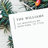 Holiday Elegance Address Stamp | Self Inking Return Address Stamp Address Stamps