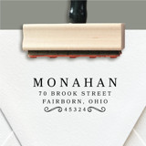 Custom Return Address Stamp | Scroll Design | Bold and Beautiful Address Stamps