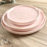 Organic Dinnerware Set | Blush Rose Wedding Serving and Dining Accessories