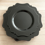 Beaded Luxe Dinnerware Set | Midnight Wedding Serving and Dining Accessories