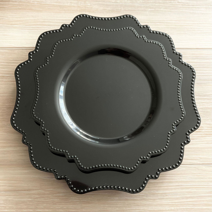 Beaded Luxe Dinnerware Set Midnight Wedding Serving and Dining