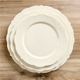 Modern Vintage Dinnerware Set | Linen Wedding Serving and Dining Accessories