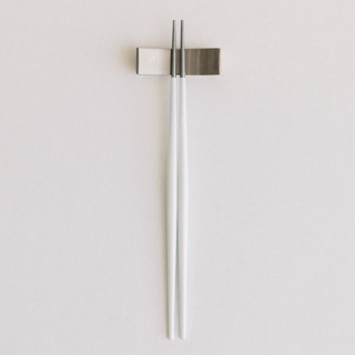 LUNA CHOPSTICKS // SET IN WHITE + SILVER Wedding Serving and Dining Accessories