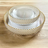 Pearl Eternity Dinnerware Set | 14K Clear Wedding Serving and Dining Accessories