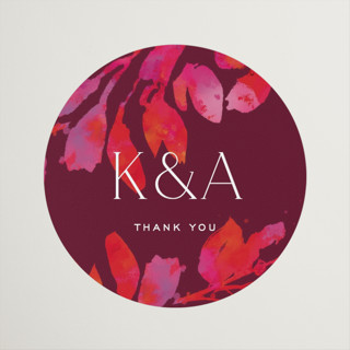 Bright abstract Wedding Favor Stickers