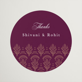 Zardozi Wedding Favor Stickers