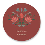 Indian Elephant Wedding Favor Stickers