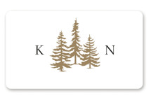 Gilded Forest Wedding Favor Stickers