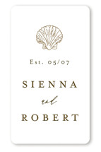 By the Seashore Wedding Favor Stickers