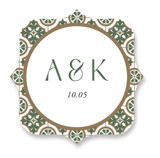 Kareem Wedding Favor Stickers