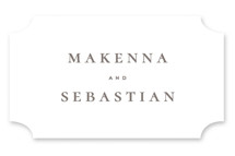 Hampton Wedding Favor Stickers