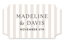 Classic Stripe Wedding Favor Stickers