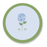 Hydrangea Vines Wedding Favor Stickers