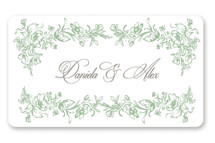 Romantic Garden Wedding Favor Stickers