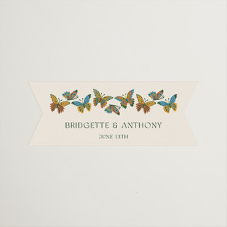 Flutter Wedding Favor Stickers