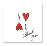 Two Hearts Wedding Favor Stickers