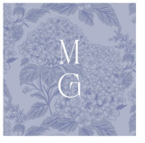 Southern Charm Toile Wedding Favor Stickers