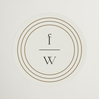 Curves Wedding Favor Stickers