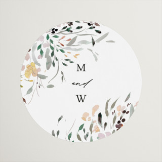 Undone Wedding Favor Stickers