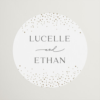 Flicker Wedding Favor Stickers