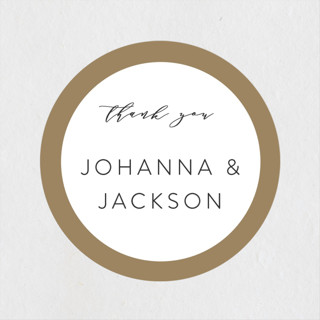 Bordered Wedding Favor Stickers