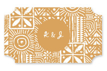 Tribal Rythm Wedding Favor Stickers