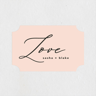 Love Affair Wedding Favor Stickers