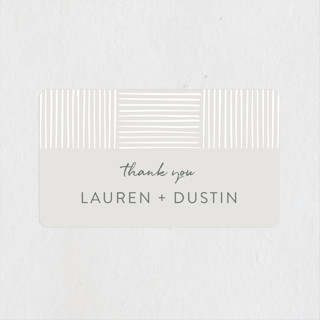 Bamboo Wedding Favor Stickers