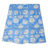 Blue Fandango Round Tablecloth, 110" Marketplace Tablecloths