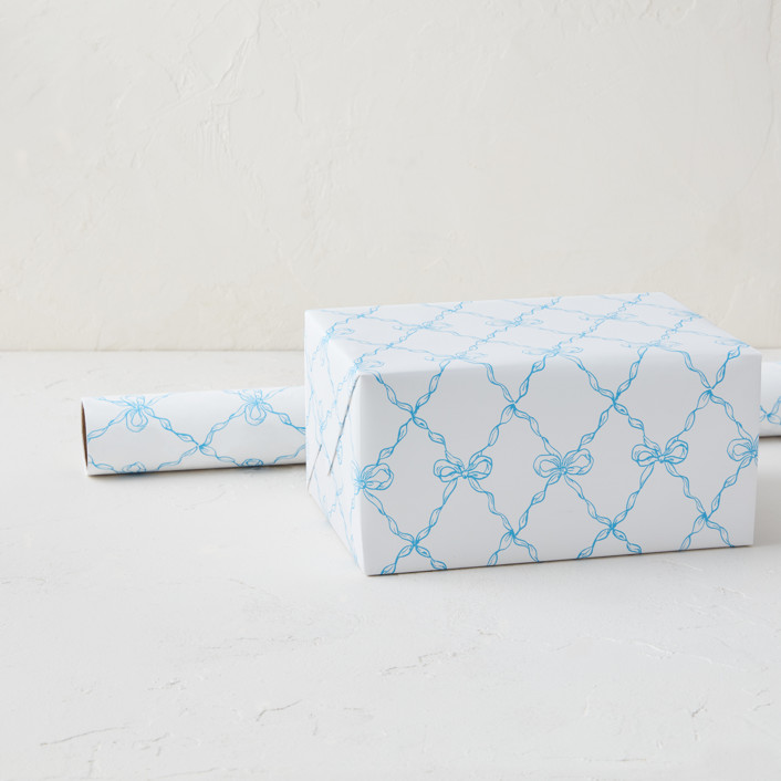 ribbon bow drawing Wrapping Paper by Cass Loh | Minted