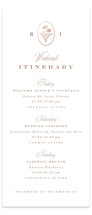fleu-de-sel Foil-Pressed Tall Wedding Weekend Itinerary Cards
