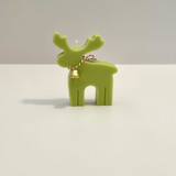 Green Reindeer Candle Christmas Decorations