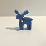 Blue Reindeer Candle Christmas Decorations