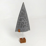Gray felt Christmas tree, 1 pc. Christmas Decorations
