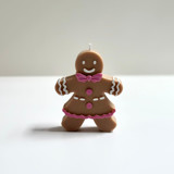 Gingerbread Woman Candle Christmas Decorations