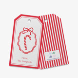 Personalized Candy Cane Christmas Gift Tags (Set of 24) Holiday Gift Tags