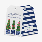 Topiary Trio Christmas Personalized Gift Tags Holiday Gift Tags