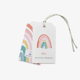 Personalized Boho Rainbow Gift Tags (Set of 24) Holiday Gift Tags