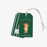 Personalized Merry Christmoose Christmas Gift Tags (Set of 24) Holiday Gift Tags