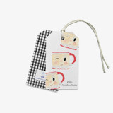 Personalized Santa Claus Mug Holiday Gift Tags (Set of 24) Holiday Gift Tags