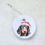Watercolor Christmas Pet (Cats/Dogs) Tags- Customizable Breed-  Set of 10 Holiday Gift Tags