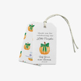 Personalized Pumpkin Baby Shower Favor Tags (Set of 24) Holiday Gift Tags