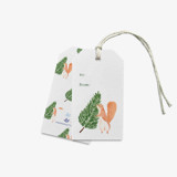 Tree Squirrel Christmas Gift Tags (Set of 24) Holiday Gift Tags