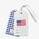 American Flag Gift Tags (Set of 24) Holiday Gift Tags