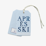 Après Ski White and Blue Gift Tag [Sets of 8] Holiday Gift Tags