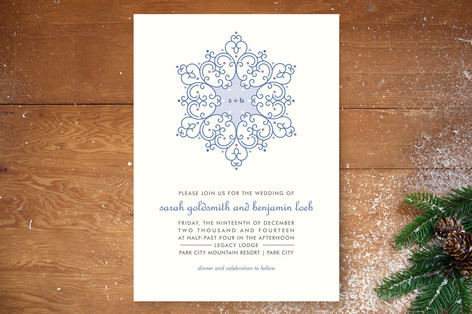 Winter Wedding Print-It-Yourself Wedding Invitations