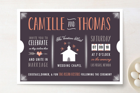 The Winning Ticket Print-It-Yourself Wedding Invitations